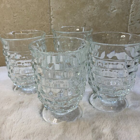 VTG Fostoria American Juice Glasses - Set of 4 - Picture 1 of 5